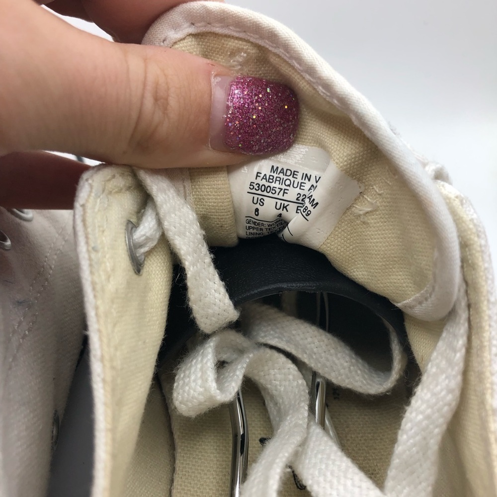 Converse cream womens sneakers size 6 - Picture 9 of 9